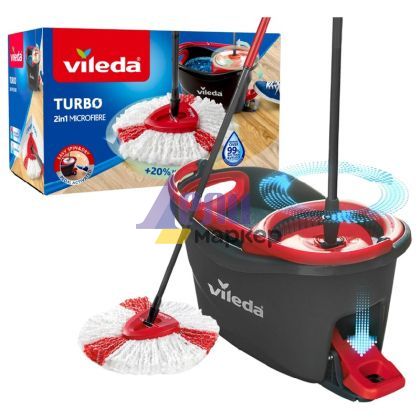 Моп Vileda Turbo 2в1 Microfibre Box Комплект