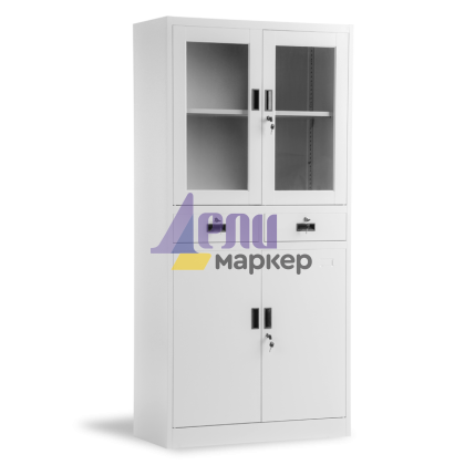 Метален шкаф Carmen CR 1247 JZ - сив