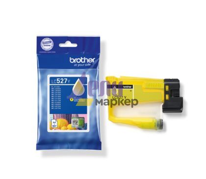 Консуматив Brother LC527XLY  Yellow Ink Cartridge for MFCJ5010DW/MFCJ5110DW - 2000 page yield