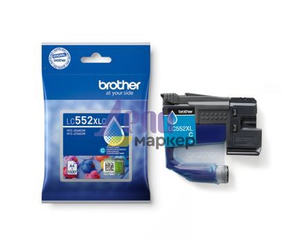 Консуматив Brother LC-552 XL Cyan Ink Cartridge High Yield