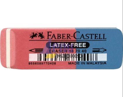 Гума за молив и мастило Faber-Castell Правоъгълна, комбинирана