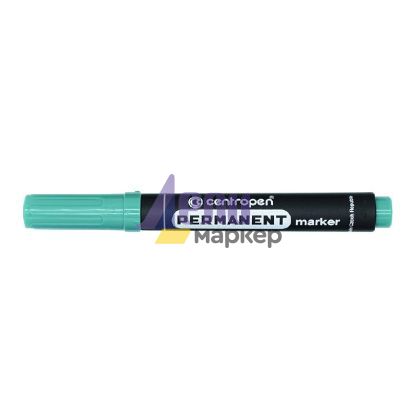 Перманентен маркер Centropen 8566 Объл връх 2.5 mm Зелен