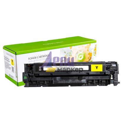 Тонер касета универсална Static Control Yellow HP no. 304A CC532A CRG-718Y SUPER PREMIUM Съвместим консуматив, стандартен капацитет 2 800 стр.