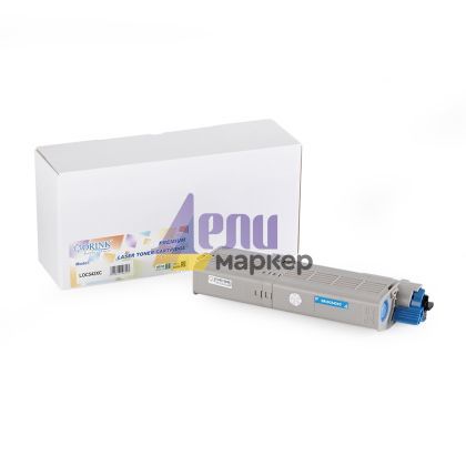 Тонер касета Cyan OKI 46490607 PREMIUM Съвместим консуматив, стандартен капацитет 6 000 стр.