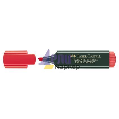 Текст маркер Faber-Castell 1548 Скосен връх 1-5 mm Червен