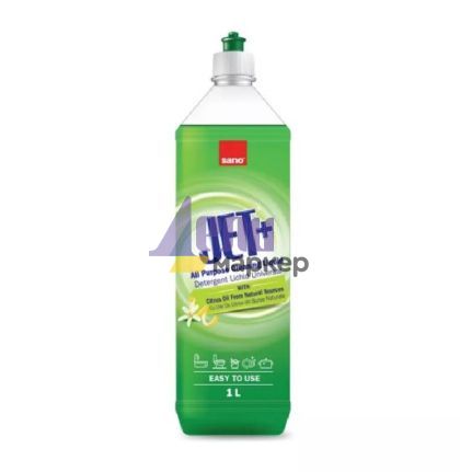 Почистващ препарат Sano Jet + Универсален, гел, с натурално цитрусово масло 1 l