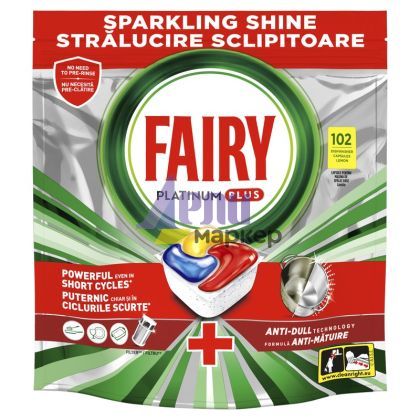 Таблетки за съдомиялна Fairy Platinum Plus Lemon 102 бр.