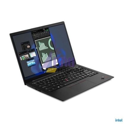Лаптоп Lenovo ThinkPad X1 Carbon G10 Intel Core i5-1240P (up to 4.4GHz, 12MB), 16GB LPDDR5 5200MHz, 512GB SSD, 14" WUXGA (1920x1200) IPS, AG, Intel Iris Xe Graphics, WLAN, BT, IR&FHD 1080p Cam, Backlit KB, FPR, Black, Win11Pro, 3Y