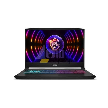 Лаптоп MSI Katana 15 B13VGK, i7-13700H, 15.6" FHD (1920x1080) IPS-level, 144Hz, 16GB DDR5 (2x8GB 5200), 1TB NVMe SSD (2x M.2), RTX 4070 8GB GDDR6 Up to 1980MHz w/MUX, RGB KBD 99 key 4 zone,WiFi 6 intel AX201, 3 cell 53.5Whr, 2Y, Black, 2.25 kg, NO OS
