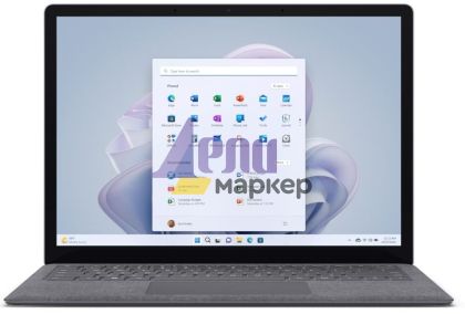 Лаптоп Microsoft Surface Laptop 5, Intel Core i5-1235U, 13.5" (2256 x 1504) PixelSense Display, Intel Iris Xe Graphics, 16GB RAM, 512GB SSD, Windows 11 Home, Platinum