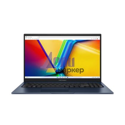 Лаптоп Asus Vivobook X1504VA-BQ512, INTEL I5-1335U, 15.6" IPS-level Panel, FHD, (1920x1080), DDR4 8GB (ON BD.), SSD 512G PCIE G3X2, No OS, Quiet Blue