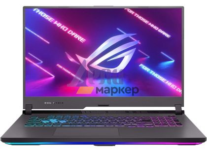 Лаптоп Asus ROG Strix G17 G713RC-HX032, Ryzen 7 6800H (8-core/16-thread, 20MB cache, up to 4.7 GHz max boost), 17.3" FHD AG (1920x1080)144Hz,16GB DDR5 4800MHz (2x8 GB), 512 GB SSD,  RTX 3050 ,4GB GDDR6, WiFi 6,RGB, No OS,Eclipse Gray