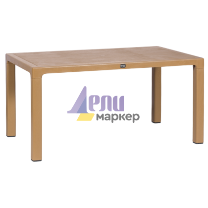 Пластмасова градинска маса ZAMBAK 90 - тик