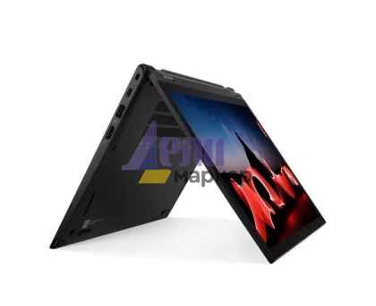 Лаптоп Lenovo ThinkPad L13 Yoga G4 Intel Core i7-1355U (up to 5.GHz, 12MB), 16GB LPDDR5 4800MHz, 512GB SSD, 13.3" WUXGA (1920x1200) IPS AR, Touch, Intel Iris Xe Graphics, Front FHD+IR Hybrid Cam, Backlit KB, Pen, WLAN, BT, SCR, FPR, Win11Pro, 3Y