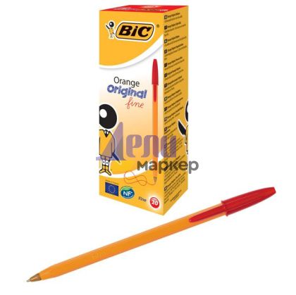 Химикалка Bic Orange Fine 0.3 mm Червена