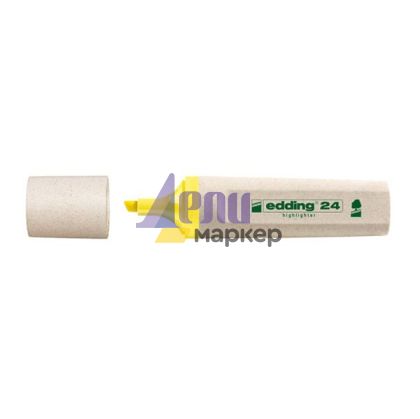 Текст маркер Edding 24 Ecoline Скосен връх 2-5 mm Жълт