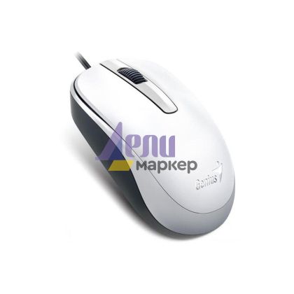 Мишка Genius DX-120 Оптична, USB, Бяла