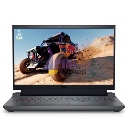 Лаптоп Dell G15 5530, Intel Core i5-13450HX (20 MB cache, 10 core, up to 4.60 GHz), 15.6" FHD (1920x1080) 165Hz, 3ms, sRGB-100%, 16GB 2x8GB, DDR5, 4800MHz, 512GB SSD PCIe M.2, GeForce RTX 4050 6GB GDDR6, Wi-Fi 6, BT, Cam & Mic, Backlit Kbd, Win 11 Home, 3