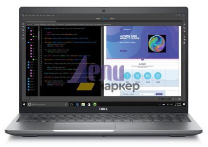Лаптоп Dell Precision 3580, Intel Core i7-1360P vPro (18MB, 12Cores, 2.2 - 5.0 GHz Turbo), 15.6" FHD (1920x1080), 250 nits, FHD Cam, 16GB, 2x8GB 5200MT/s DDR5, 512GB, M.2 2230, Gen 4, NVIDIA RTX A500, 4GB GDDR6, Wi-Fi 6E, BT, FPR, Backlit, Win 11 Pro, 3Y