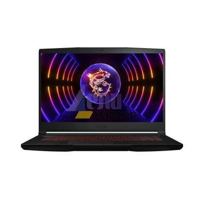 Лаптоп MSI Thin GF63 12VE, i5-12450H (8C/12T, 12 MB, up to 4.40 GHz), 15.6" FHD (1920x1080), 144Hz, IPS-Level, RTX 4050 6GB GDDR6 (Up to 1605MHz), 16GB DDR4 (2x8, 3200MHz), 1TB NVMe SSD Gen4x4, Red Backlit Gaming KBD, NO OS, Black, 1.86 kg