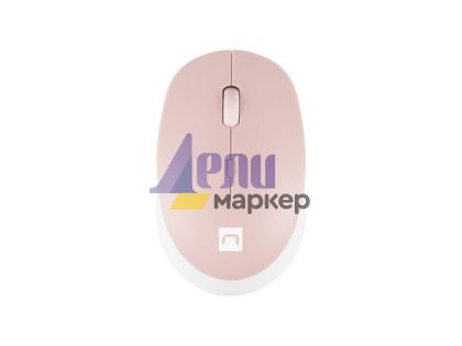 Мишка Natec Mouse Harrier 2, 1600 DPI Bluetooth 5.1 White-Pink