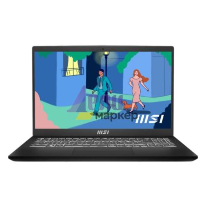 Лаптоп MSI Modern 15 B12MO, 15.6" FHD (1920x1080), 60Hz, IPS-Level, i5-1235U (10C/12T, up to 4.40 GHz, 12 MB), 16GB Onboard DDR4 3200MHz, 512GB NVMe PCIe Gen3x4 SSD, Iris Xe Graphics, WiFi 6, NO OS, (fTPM) 2.0, Single backlight KBD (White), Classic Black,