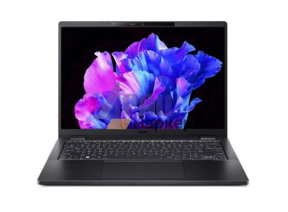 Лаптоп Acer Travelmate TMP614-53-TCO-731F, Core i7-1355U, (3.7GHz up to 5.0Ghz, 12MB), 14" (1920x1200) IPS, 32GB, 1TB SSD, Intel UMA, FHD cam, WWAN FM350-GL (5G), SD, FPR, Wi-Fi 6E, BT, KB, Win 11 Pro, Black+Acer 7in1 Type C dongle+Acer 14" Slim 3in1 Back