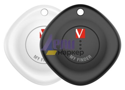 Проследяващо устройство Verbatim MYF-02 MyFinder Bluetooth Item Finder 2 pack Black/White