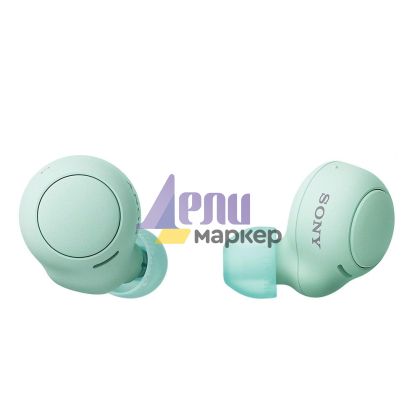 Слушалки Sony Headset WF-C500, green