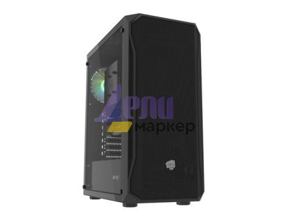 Кутия за компютър Fury PC Case Shobo SH4 RGB Midi Tower, Window, Black