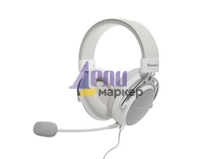 Слушалки Genesis Headset Toron 301 With Microphone, White