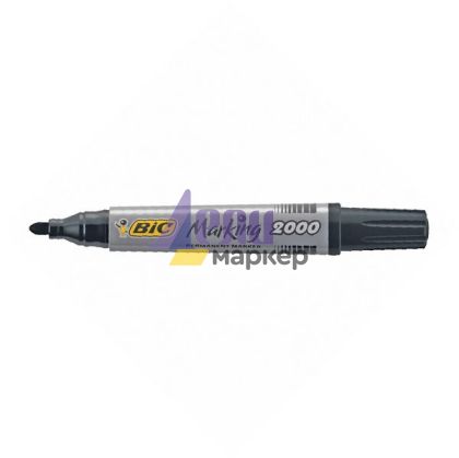 Перманентен маркер Bic 2000 Объл връх 1.7 mm Черен