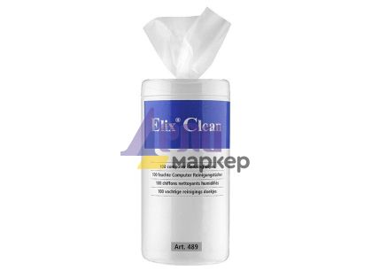 Мокри кърпи за офис техника Elix Clean 100 бр.