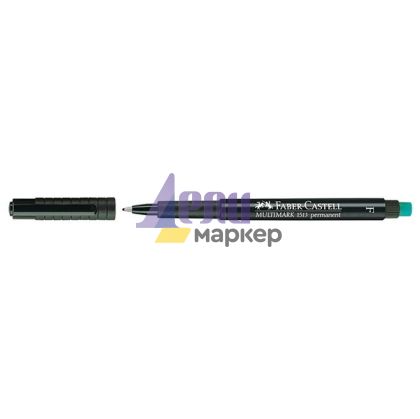 Универсален перманентен OHP маркер Faber-Castell 1513 F 0.6 mm Черен