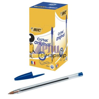 Химикалка Bic Cristal Medium 0.4 mm Синя