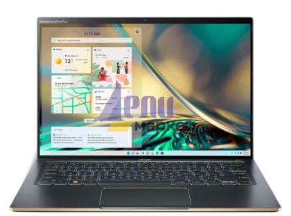 Лаптоп Acer Swift 5, SF514-56T-73WY, Intel Core i7-1260P (up to 4.70 GHz, 18MB), 14" 2.5K IPS touch w/Antibacterial coating, 16GB LPDDR5, 1024GB PCIe NVMe SSD, Intel UMA, WIFI6E, BT 5.2, FHD Camera, FPR, Win 11 Pro, Steam Blue