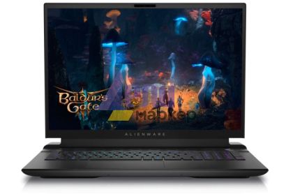 Лаптоп Dell Alienware m18 R2, Intel Core i9 14900HX (24-Core, 36MB L3 Cache, up to 5.8GHz), 18" QHD+ (2560x1600) 165Hz, 3ms, FHD IR Cam, 32 GB: 2x16 GB, DDR5, 5600 MT/s, 1TB, M.2, PCIe NVMe SSD, RTX 4080 12GB GDDR6, Wifi 7, BT, Win11 Pro, Dark Metallic Mo