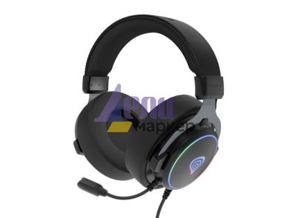 Слушалки Genesis Headset Neon 764 with microphone, RGB illumination, USB, Black