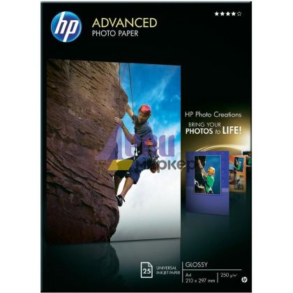 Хартия HP Advanced Glossy Photo Paper-25 sht/A4/210 x 297 mm