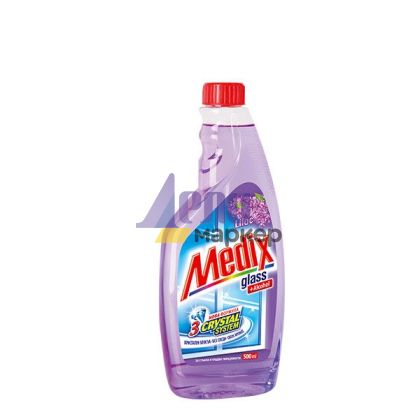 Почистващ препарат за прозорци Medix Glass Пълнител 500 ml Lilac