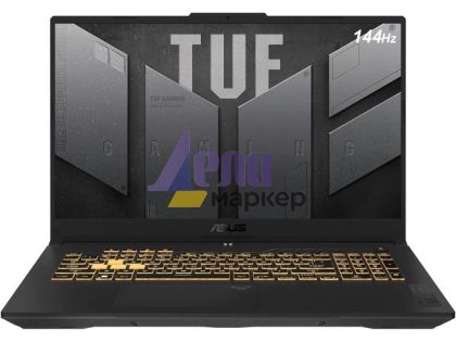 Лаптоп Asus TUF F17 FX707ZC4-HX014, Intel i5-12500H,2.5GHz, 17.3" FHD AG (1920x1080)144Hz,16GB DDR4 3200MHz (2x8 GB), 512GB SSD M.2,RTX 3050 GDDR6, WiFi 6, RGB Illum. Kbd, no OS, Mecha Gray