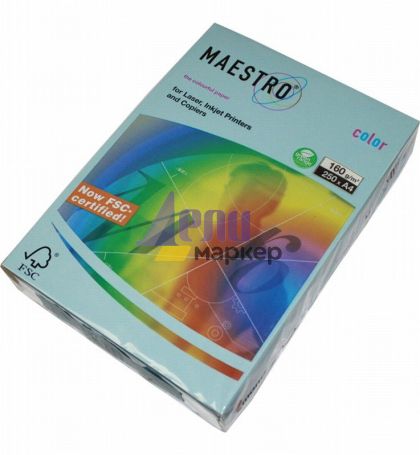 Цветен картон Maestro Color Ледено, А4, 250 л. 160 g/m2