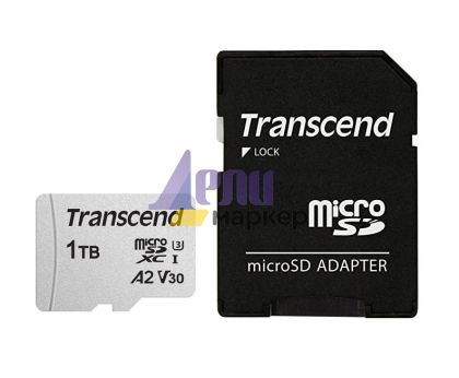 Памет Transcend 1TB microSD w/ adapter UHS-I U3 A2