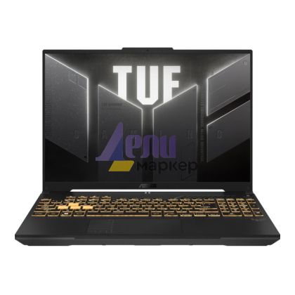 Лаптоп Asus TUF F16 FX607JV-N3109, i7-13650HX 2.4 GHz (24M  Cache, up to 4.9 GHz, 14 cores), 16" FHD+ (1920x 1200) 16:10,165z,16GB DDR5 ,1TB PCIe 4.0,RTX 4060 8GB GDDR6, Wi-Fi 6(802.11ax)Backlit Chiclet Keyboard 1-Zone RGB, no OS, Mecha Gray