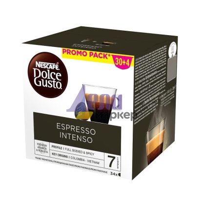 Кафе капсула NESCAFE Dolce Gusto Espresso Intenso 30+4 бр.