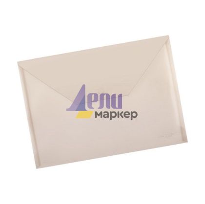 Папка джоб с копче Office Point PP, А4 Прозрачна