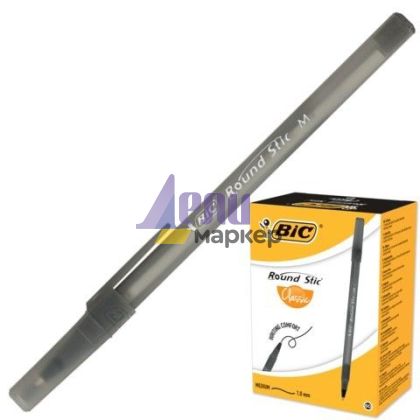 Химикалка Bic Round Stic 0.4 mm Черна