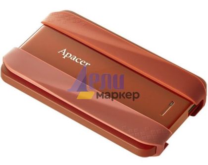 Твърд диск Apacer AC533, 2TB 2.5" SATA HDD USB 3.2 Portable Hard Drive Plastic / Rubber Garnet red