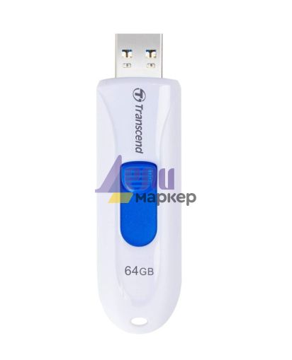 Памет Transcend 64GB, USB3.1, Pen Drive, Capless, White