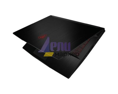 Лаптоп MSI Thin GF63 12UC, i7-12650H (10C/16T, 24 MB, up to 4.70 GHz), 15.6" FHD (1920x1080), 144Hz, IPS-Level, RTX 3050 4GB GDDR6 (Up to 1172.5MHz), 8GB DDR4 (3200MHz), 1TB NVMe SSD, Red Backlit Gaming KBD, NO OS, Black, 1.86 kg